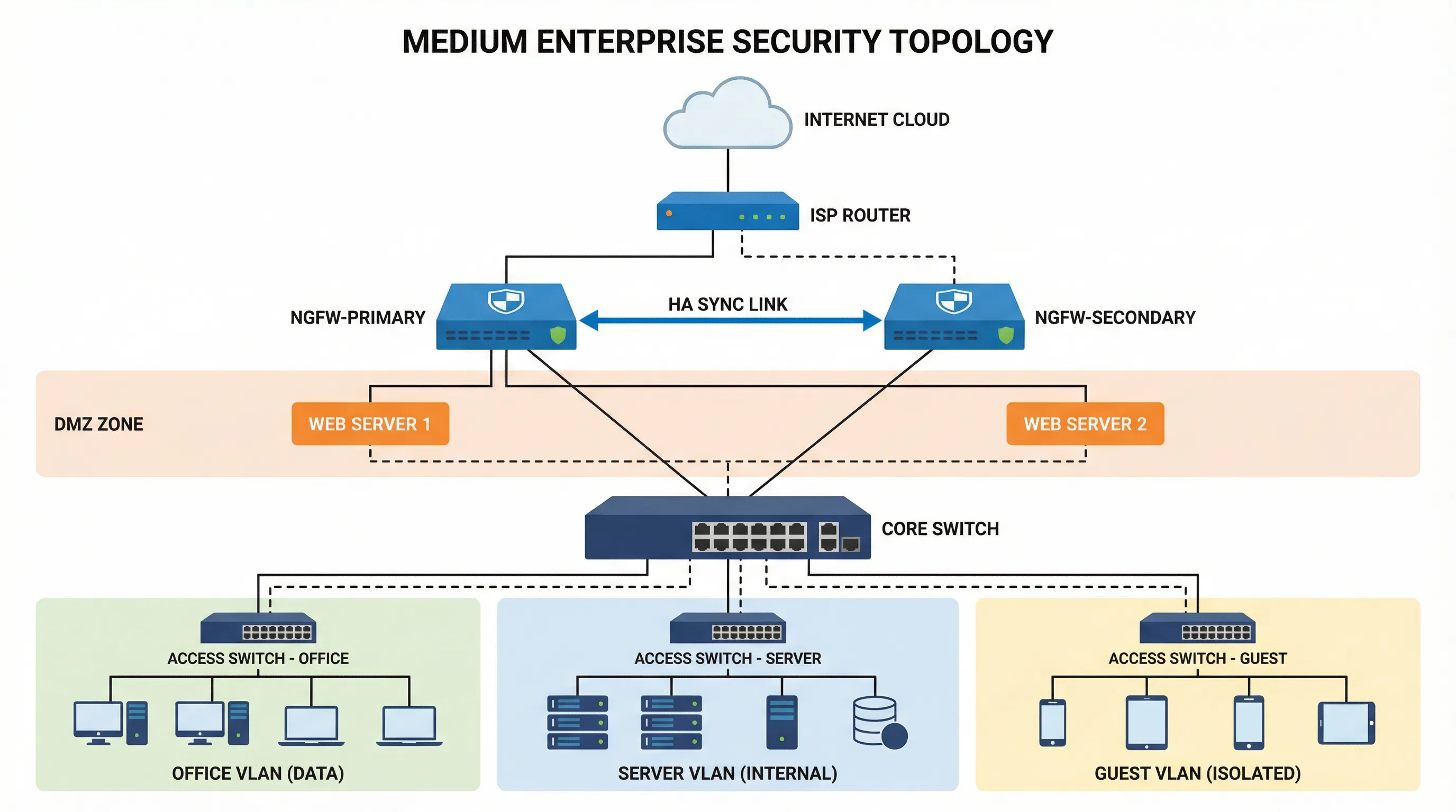Medium Enterprise Security Topology